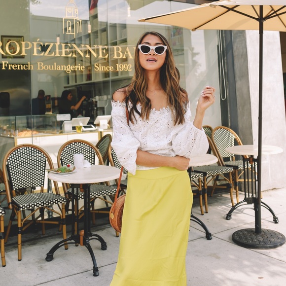 free people satin skirt